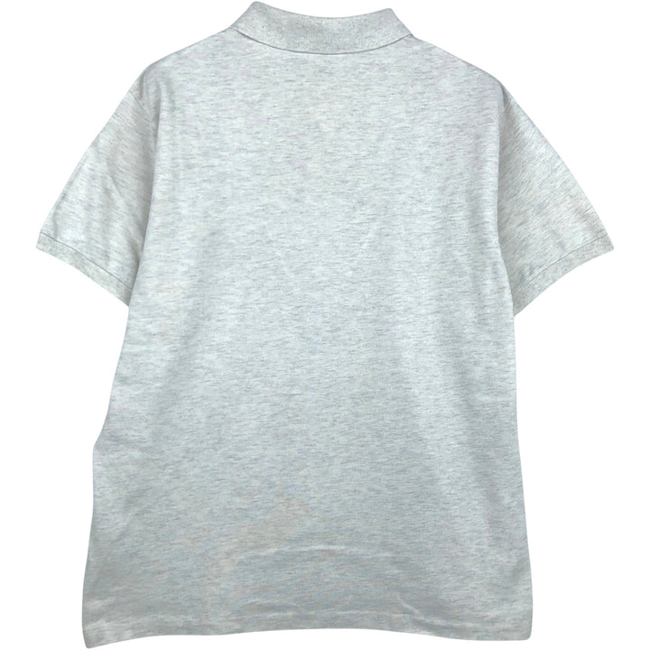 Lacoste Classic Fit short sleeve polo shirt size 5, men's size L cotton white type Vintage Second Hand