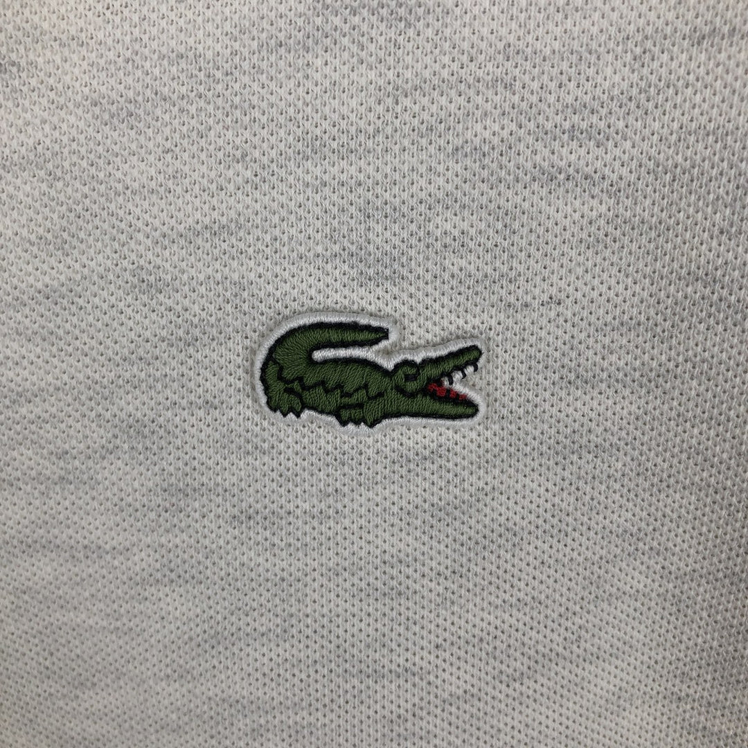 Lacoste Classic Fit short sleeve polo shirt size 5, men's size L cotton white type Vintage Second Hand