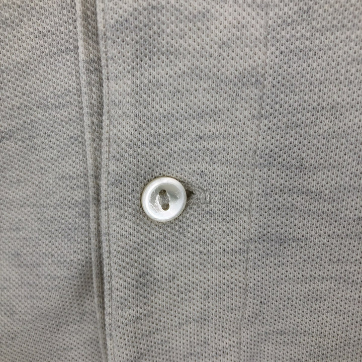 Lacoste Classic Fit short sleeve polo shirt size 5, men's size L cotton white type Vintage Second Hand