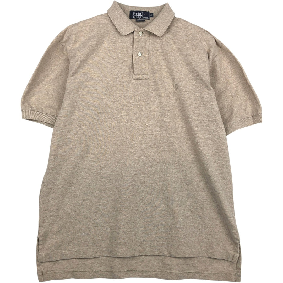 Ralph Lauren POLO by Ralph Lauren short sleeve polo shirt, men's size M cotton Beige type Vintage Second Hand