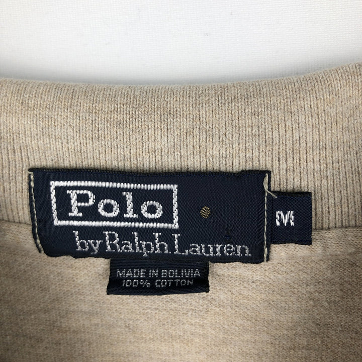 Ralph Lauren POLO by Ralph Lauren short sleeve polo shirt, men's size M cotton Beige type Vintage Second Hand
