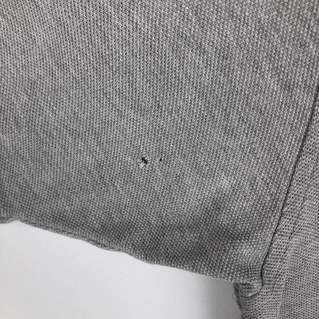 Tommy Hilfiger short-sleeved polo shirt, men's size L (approx.) cotton gray type Vintage Second Hand