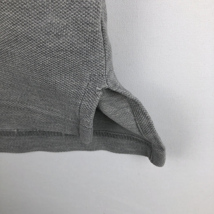 Tommy Hilfiger short-sleeved polo shirt, men's size L (approx.) cotton gray type Vintage Second Hand