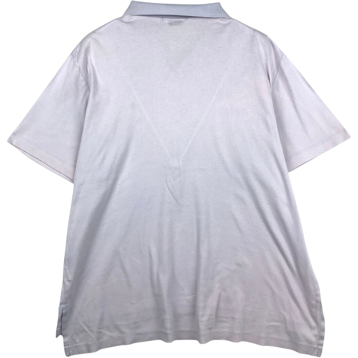 Ralph Lauren POLO by Ralph Lauren Skipper Short-Sleeve Polo Shirt, Men's Size XL (approx.) Pima Cotton purple type Vintage Second Hand