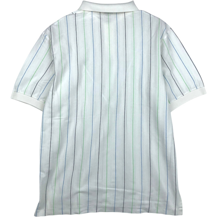 Ralph Lauren POLO by Ralph Lauren short sleeve striped polo shirt, men's size L Pima Cotton white type Vintage Second Hand