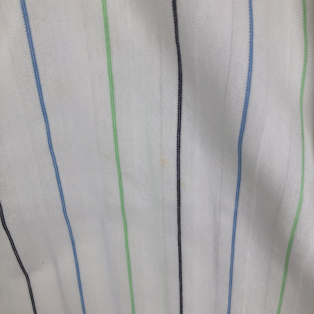 Ralph Lauren POLO by Ralph Lauren short sleeve striped polo shirt, men's size L Pima Cotton white type Vintage Second Hand