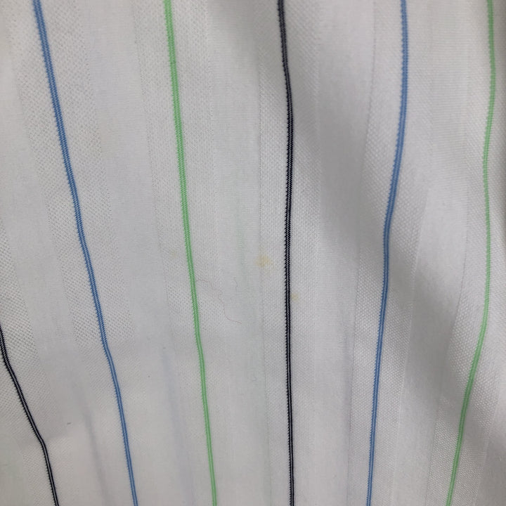 Ralph Lauren POLO by Ralph Lauren short sleeve striped polo shirt, men's size L Pima Cotton white type Vintage Second Hand