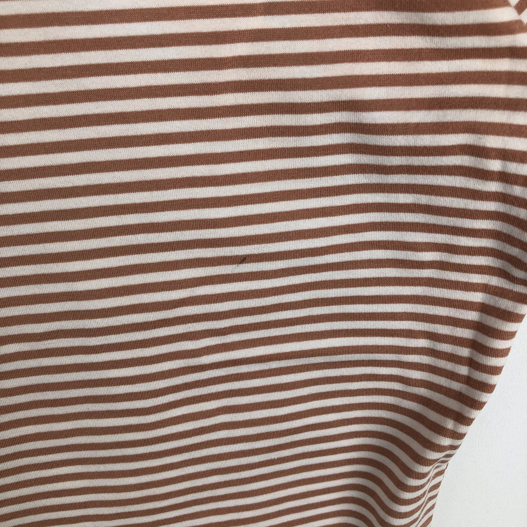 Ralph Lauren POLO by Ralph Lauren short sleeve striped polo shirt, men's size M Pima Cotton brown type Vintage Second Hand