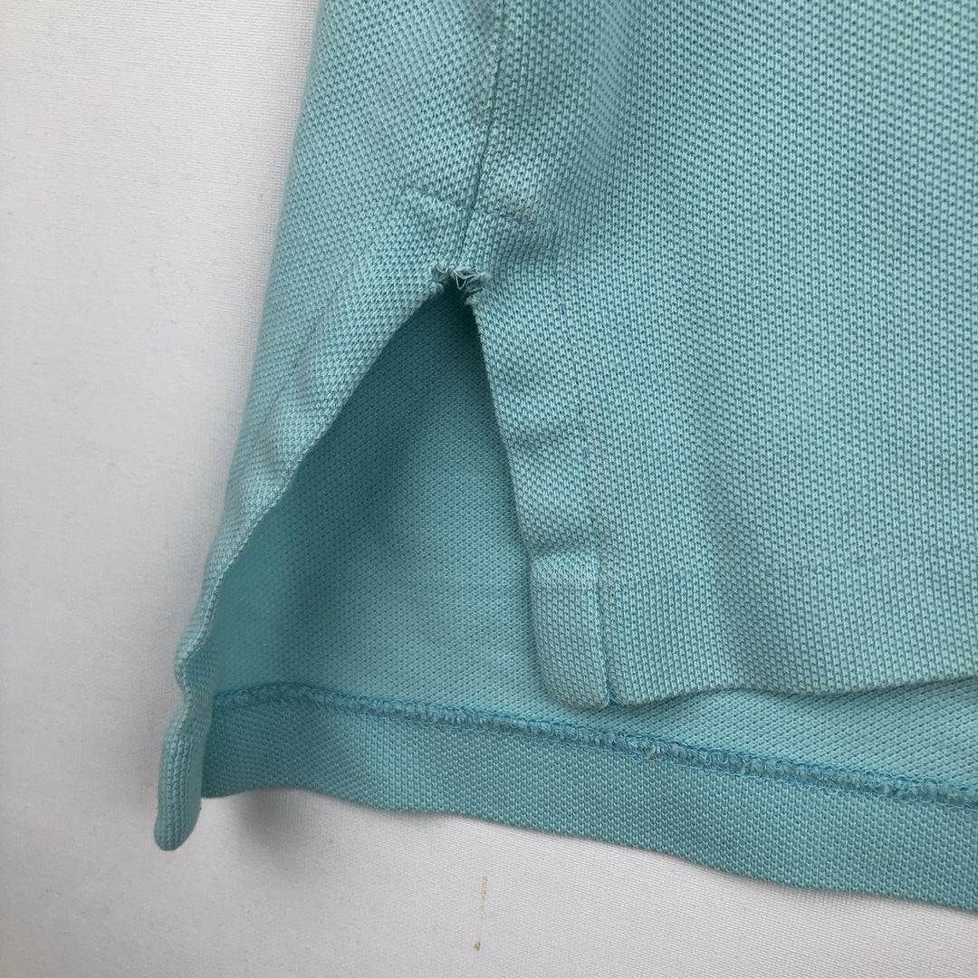 Ralph Lauren POLO by Ralph Lauren short sleeve polo shirt, men's XL size unclear turquoise blue Vintage Second Hand