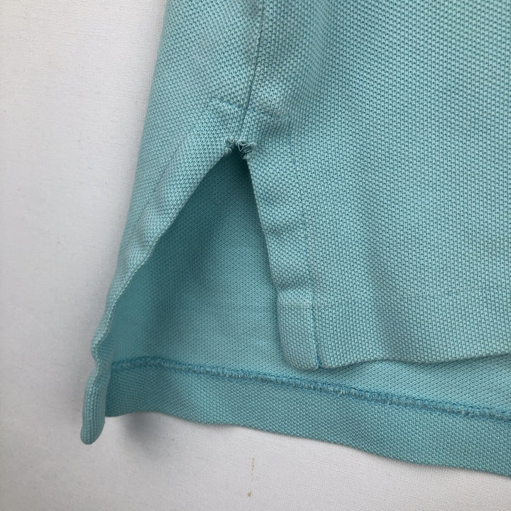 Ralph Lauren POLO by Ralph Lauren short sleeve polo shirt, men's XL size unclear turquoise blue Vintage Second Hand