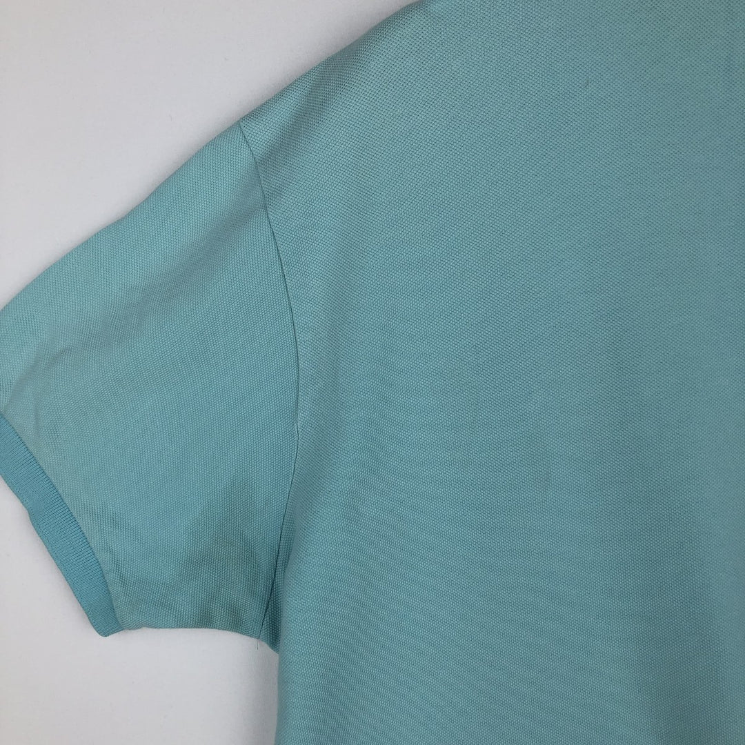 Ralph Lauren POLO by Ralph Lauren short sleeve polo shirt, men's XL size unclear turquoise blue Vintage Second Hand
