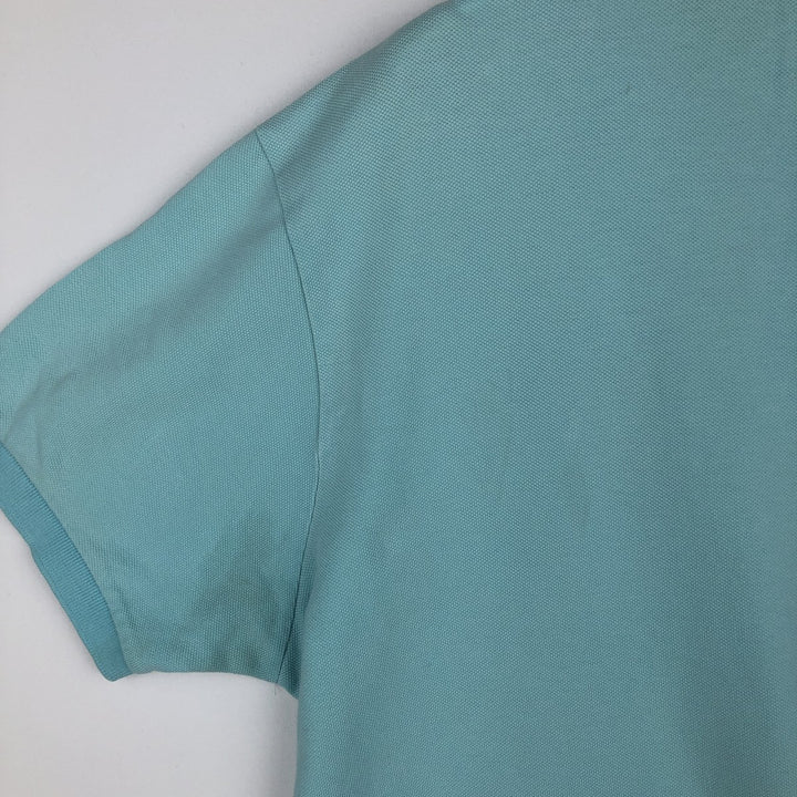Ralph Lauren POLO by Ralph Lauren short sleeve polo shirt, men's XL size unclear turquoise blue Vintage Second Hand