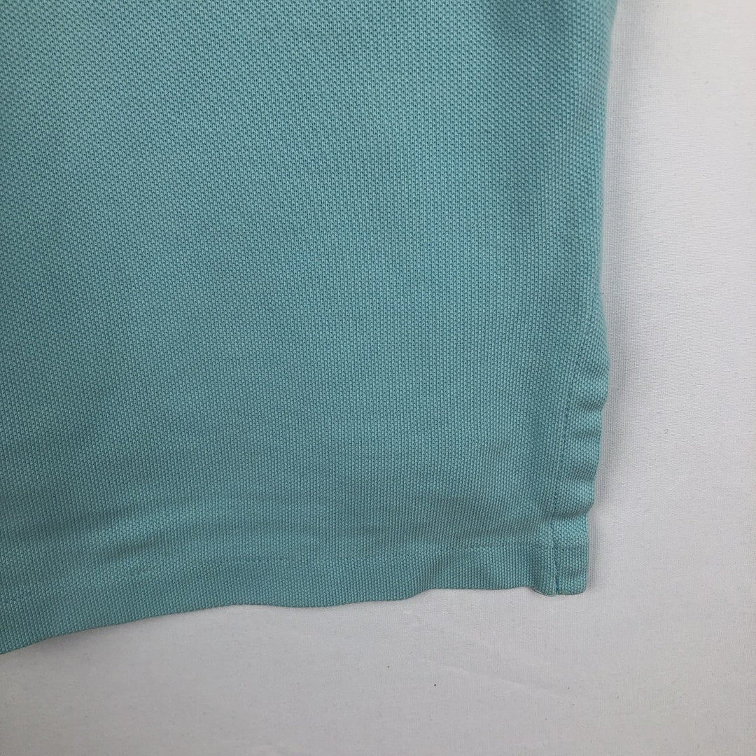 Ralph Lauren POLO by Ralph Lauren short sleeve polo shirt, men's XL size unclear turquoise blue Vintage Second Hand