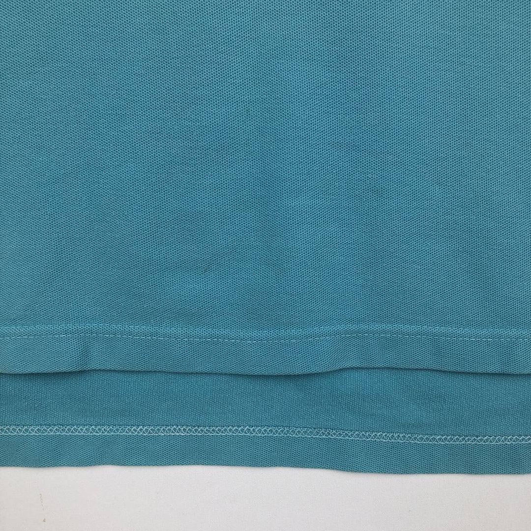 Ralph Lauren CHAPS Short-Sleeve Polo Shirt, Men's Size M (approx.) cotton turquoise blue Vintage Second Hand