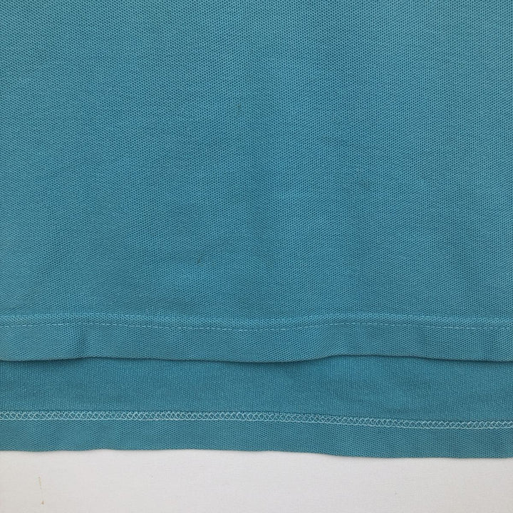 Ralph Lauren CHAPS Short-Sleeve Polo Shirt, Men's Size M (approx.) cotton turquoise blue Vintage Second Hand