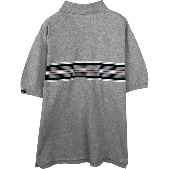 Ralph Lauren CHAPS short sleeve polo shirt, men's size L cotton gray type Vintage Second Hand