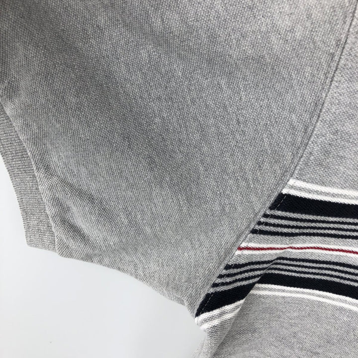Ralph Lauren CHAPS short sleeve polo shirt, men's size L cotton gray type Vintage Second Hand