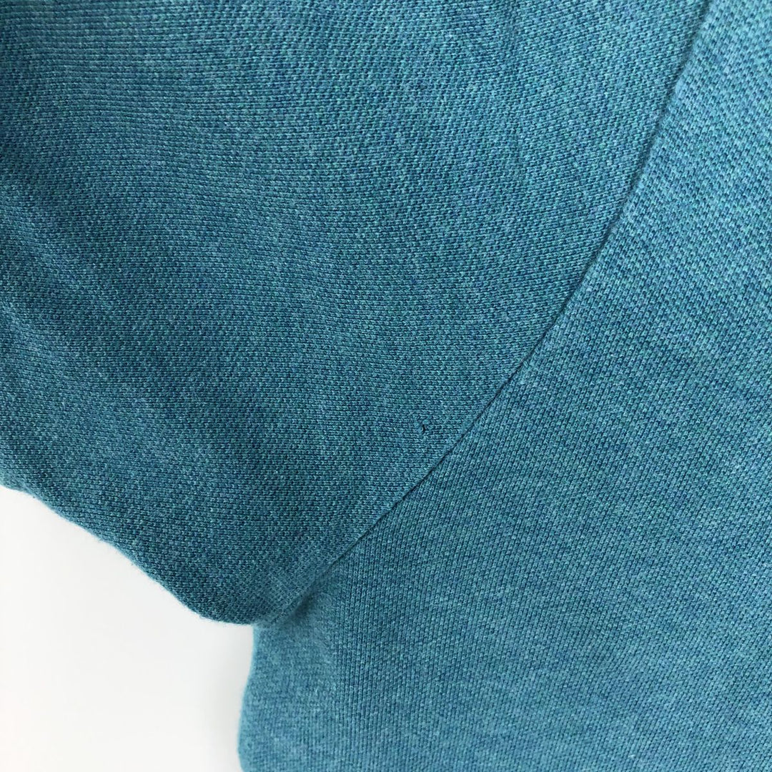 Ralph Lauren POLO by Ralph Lauren short sleeve polo shirt, men's size L cotton turquoise blue Vintage Second Hand