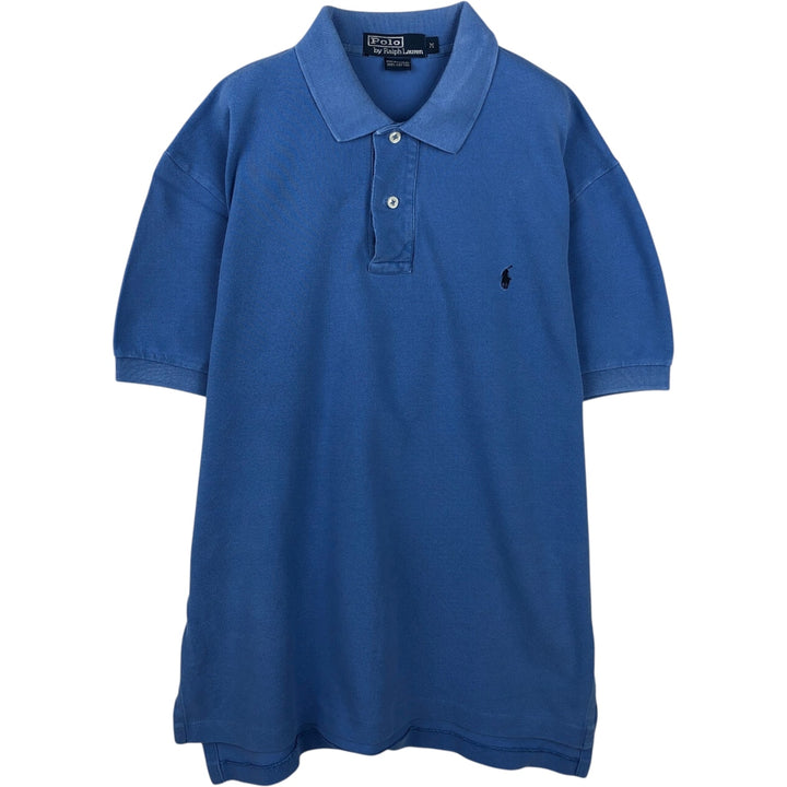 Ralph Lauren POLO by Ralph Lauren short sleeve polo shirt, men's size M cotton blue type Vintage Second Hand