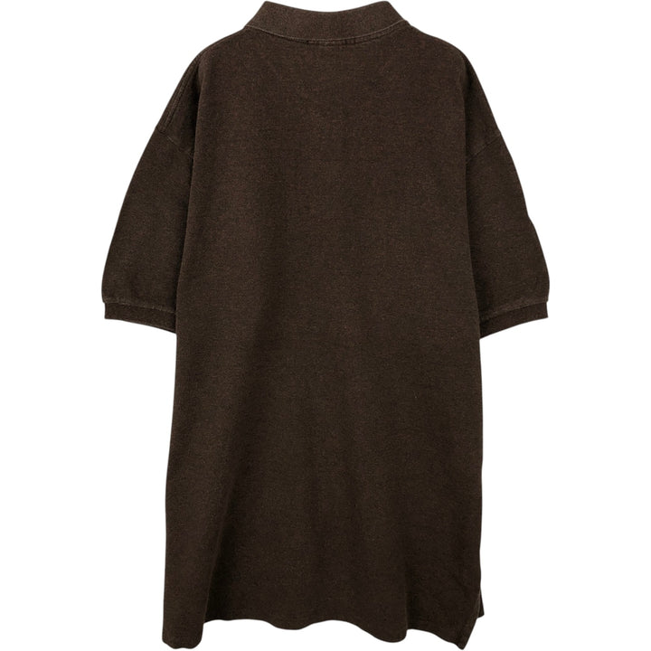 Ralph Lauren POLO by Ralph Lauren short sleeve polo shirt, men's XL size cotton brown type Vintage Second Hand