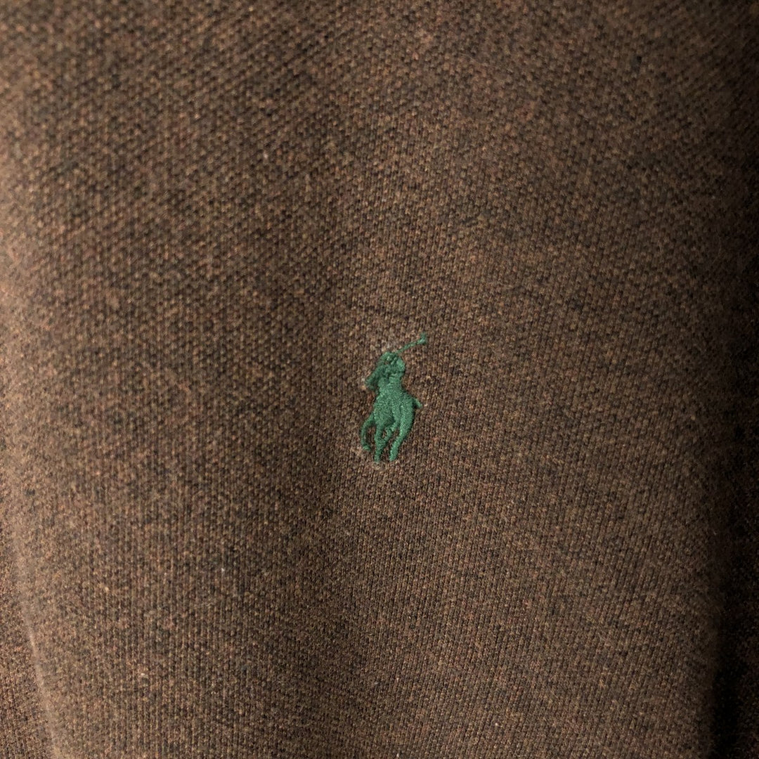 Ralph Lauren POLO by Ralph Lauren short sleeve polo shirt, men's XL size cotton brown type Vintage Second Hand