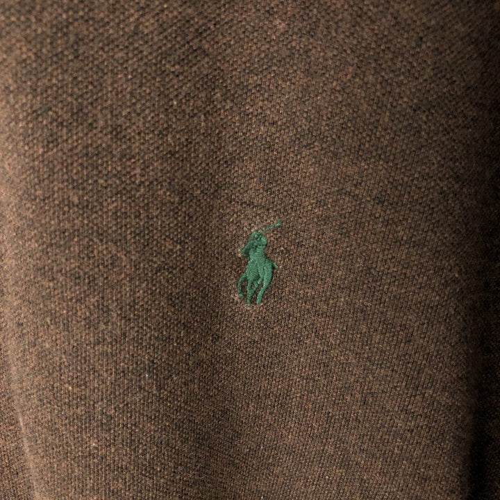 Ralph Lauren POLO by Ralph Lauren short sleeve polo shirt, men's XL size cotton brown type Vintage Second Hand