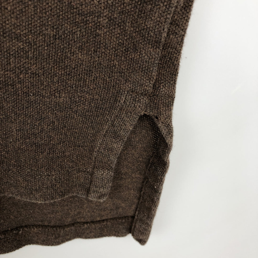 Ralph Lauren POLO by Ralph Lauren short sleeve polo shirt, men's XL size cotton brown type Vintage Second Hand