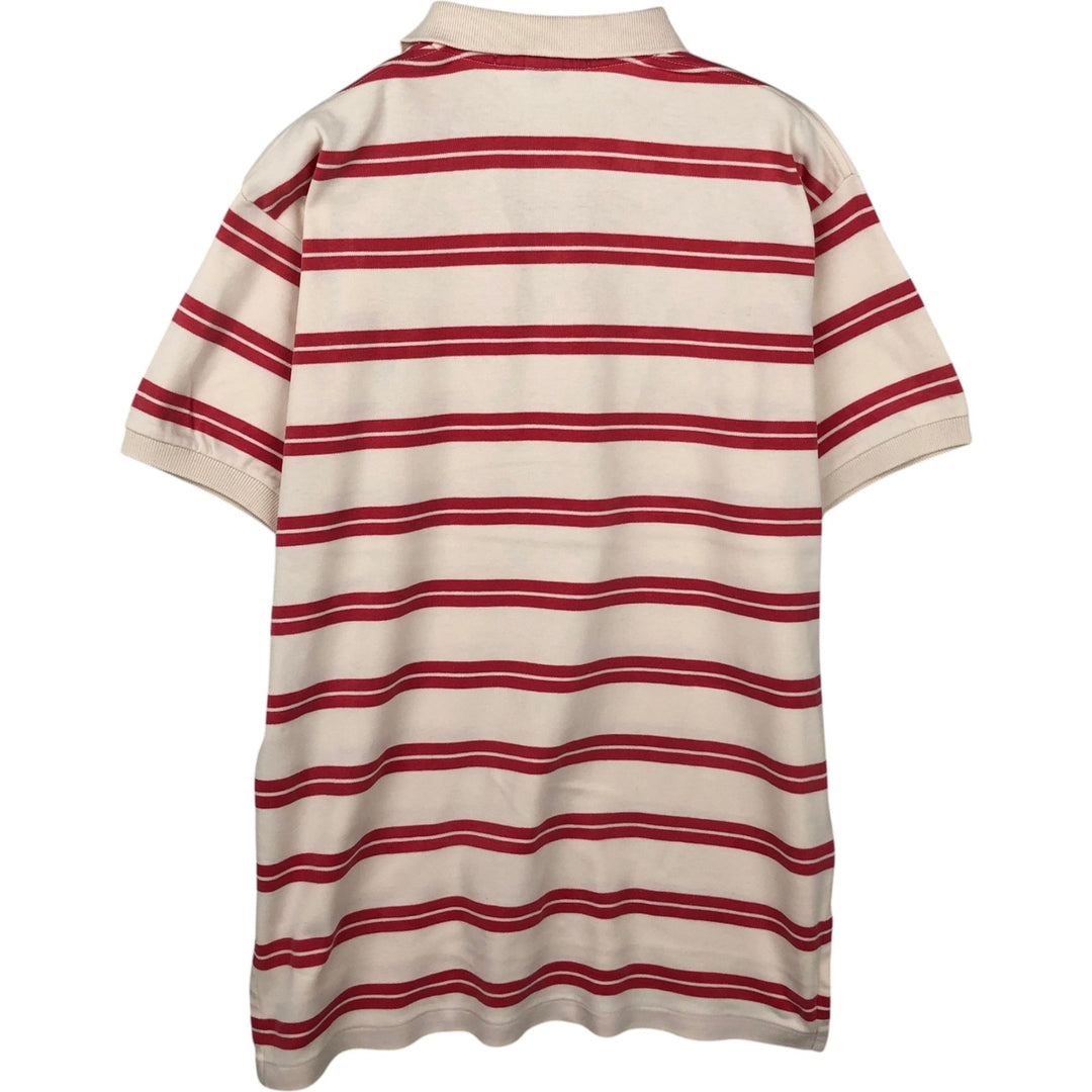 Ralph Lauren POLO by Ralph Lauren short sleeve striped polo shirt, men's size M cotton pink type Vintage Second Hand