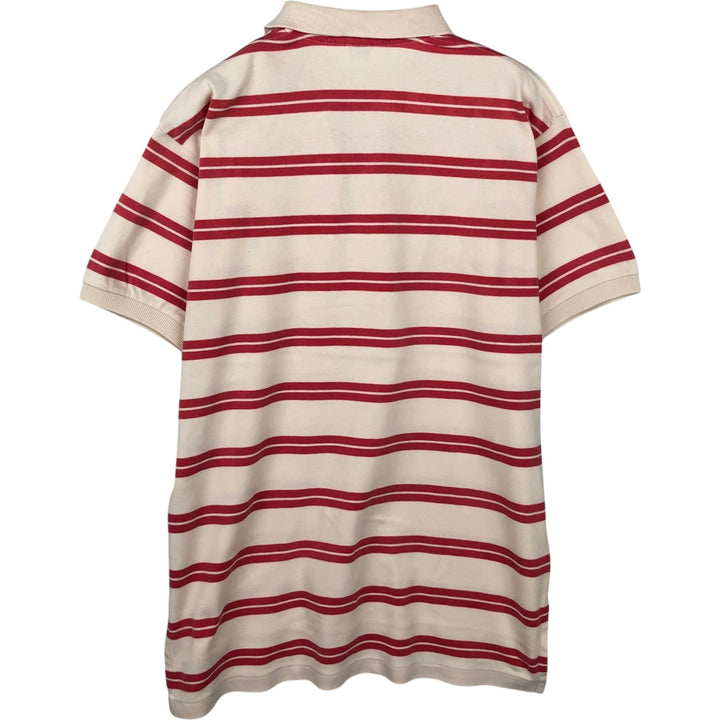 Ralph Lauren POLO by Ralph Lauren short sleeve striped polo shirt, men's size M cotton pink type Vintage Second Hand