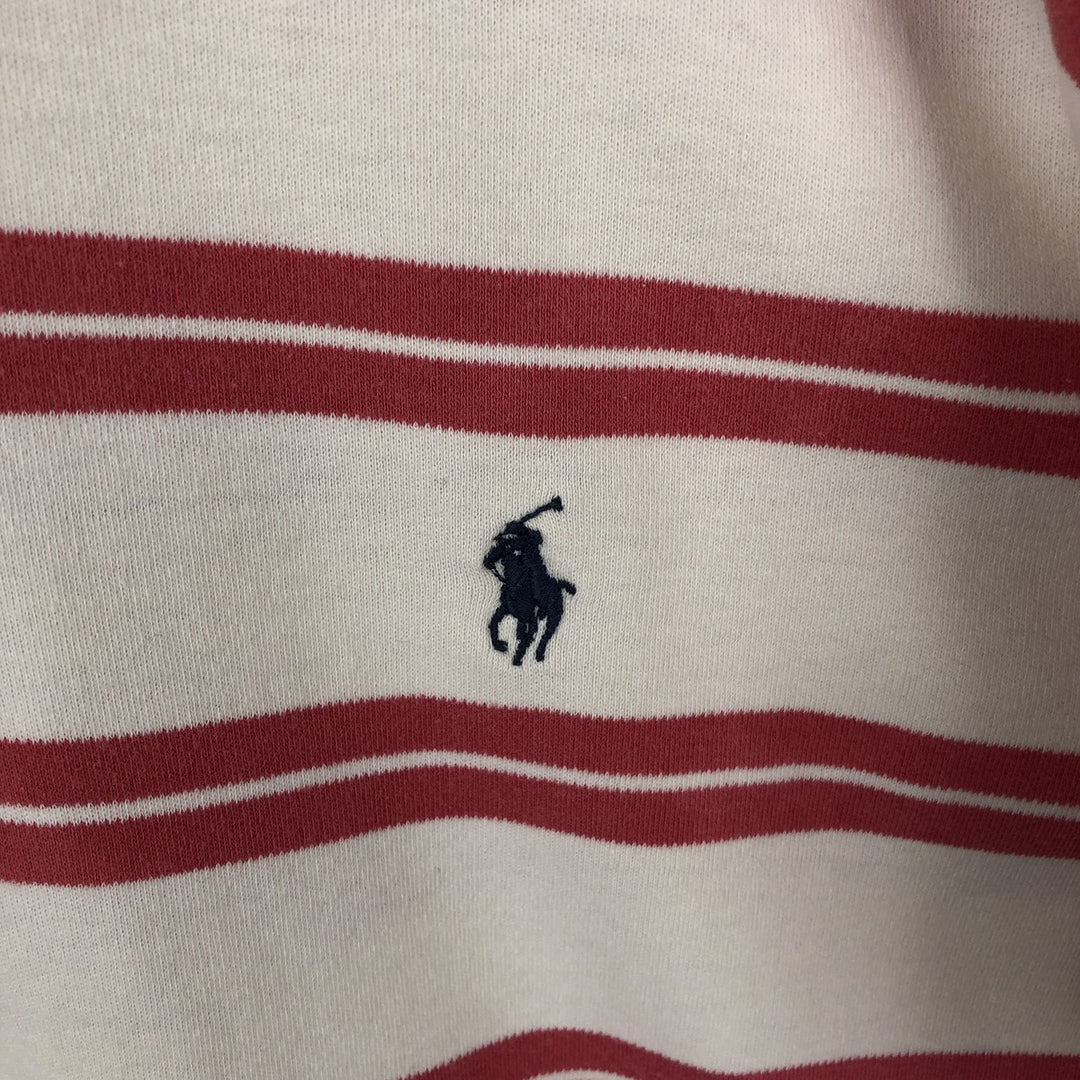 Ralph Lauren POLO by Ralph Lauren short sleeve striped polo shirt, men's size M cotton pink type Vintage Second Hand