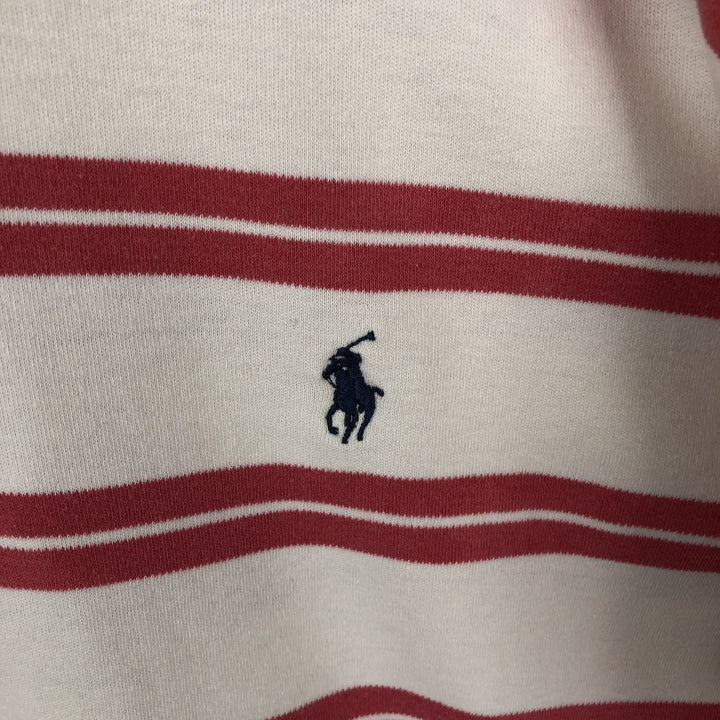 Ralph Lauren POLO by Ralph Lauren short sleeve striped polo shirt, men's size M cotton pink type Vintage Second Hand