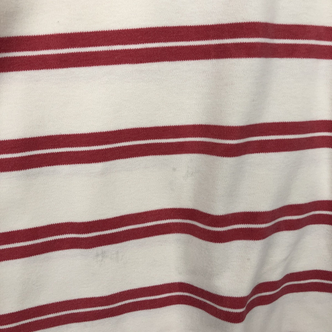 Ralph Lauren POLO by Ralph Lauren short sleeve striped polo shirt, men's size M cotton pink type Vintage Second Hand