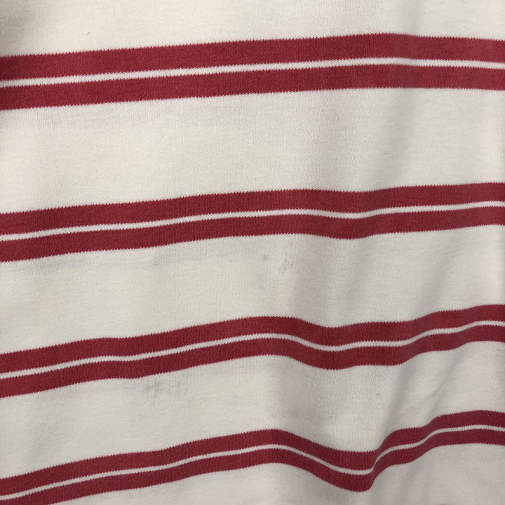 Ralph Lauren POLO by Ralph Lauren short sleeve striped polo shirt, men's size M cotton pink type Vintage Second Hand