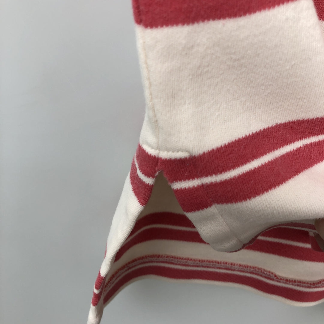 Ralph Lauren POLO by Ralph Lauren short sleeve striped polo shirt, men's size M cotton pink type Vintage Second Hand