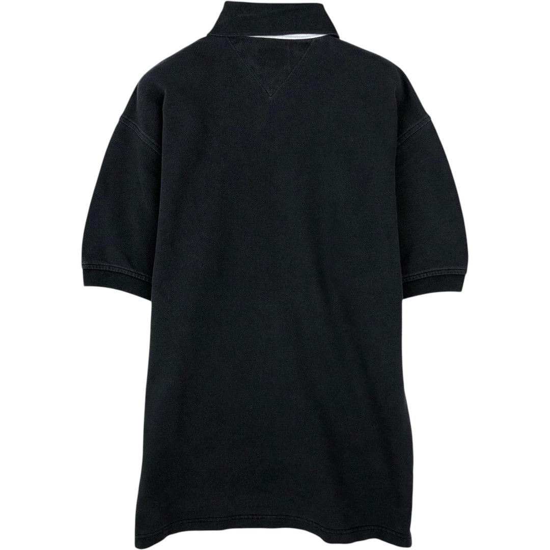 1990'S Tommy Hilfiger short-sleeved polo shirt, men's size S (approx.), vintage. cotton dark green Vintage Second Hand