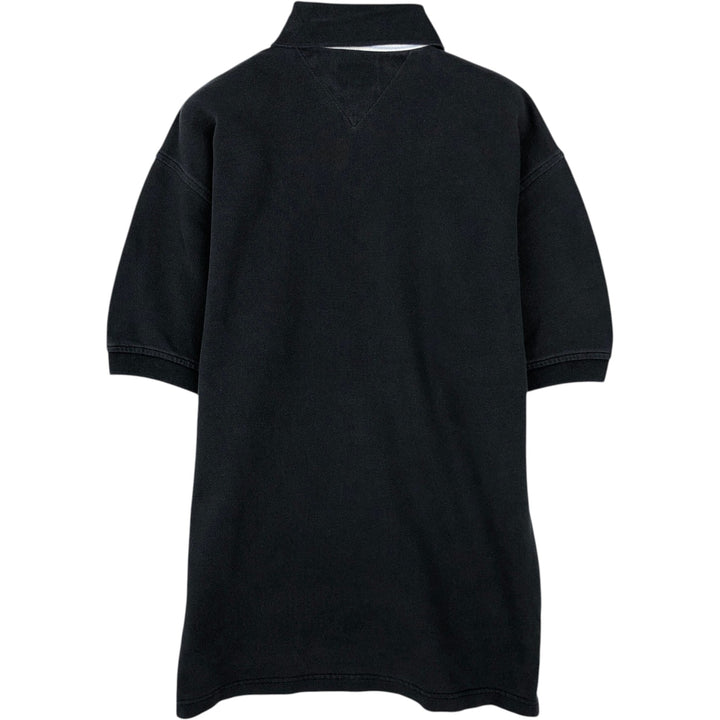 1990'S Tommy Hilfiger short-sleeved polo shirt, men's size S (approx.), vintage. cotton dark green Vintage Second Hand
