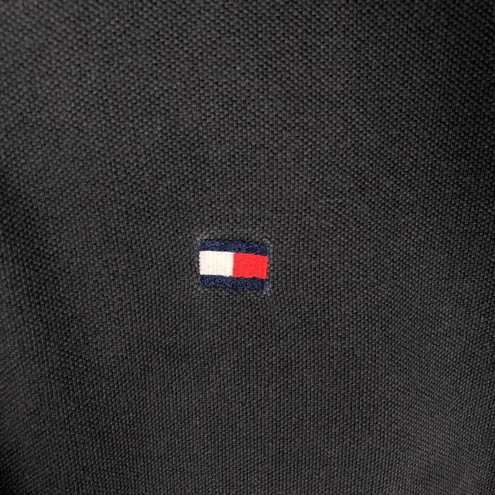 1990'S Tommy Hilfiger short-sleeved polo shirt, men's size S (approx.), vintage. cotton dark green Vintage Second Hand