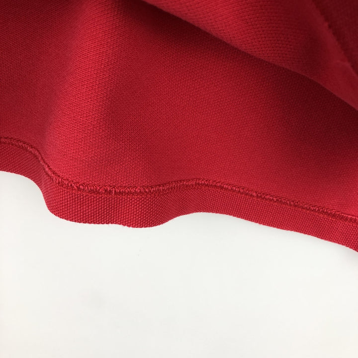 1990'S Tommy Hilfiger short-sleeved polo shirt, men's size M equivalent, vintage. cotton red type Vintage Second Hand