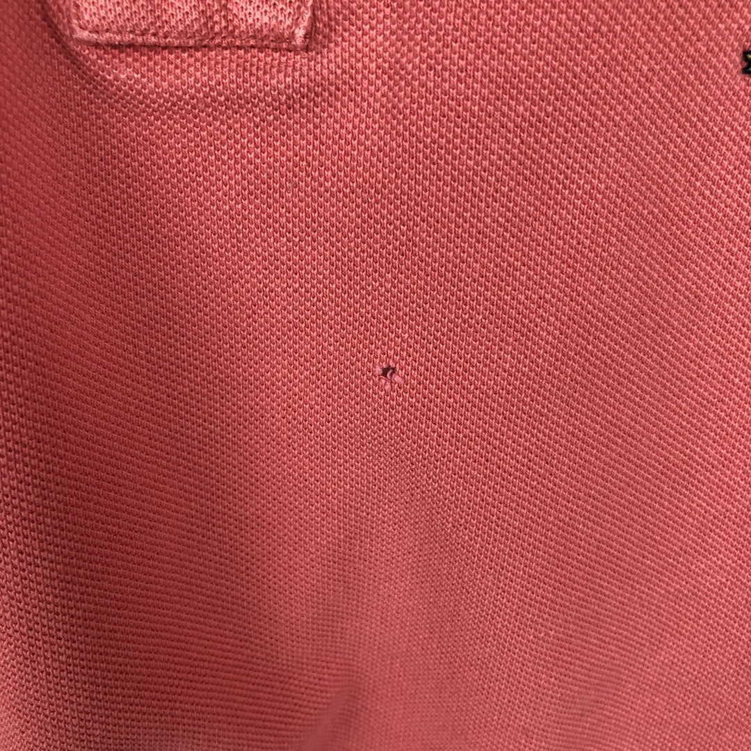 1990'S Tommy Hilfiger Short-Sleeve Polo Shirt, Men's Size L (approx.), Vintage cotton pink type Vintage Second Hand