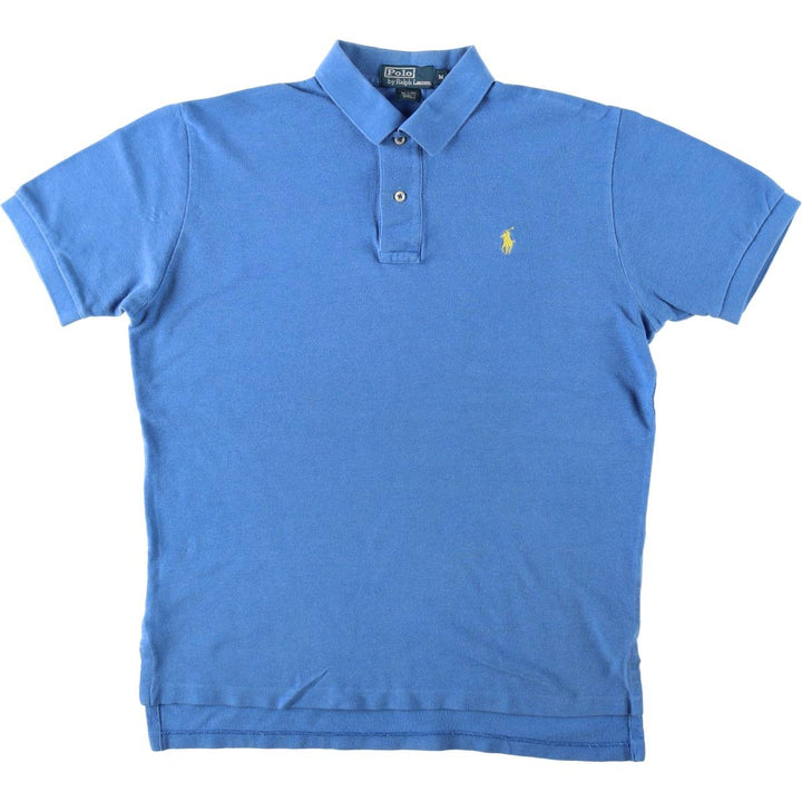 Ralph Lauren POLO by Ralph Lauren short sleeve polo shirt, men's size M cotton blue type Vintage Second Hand