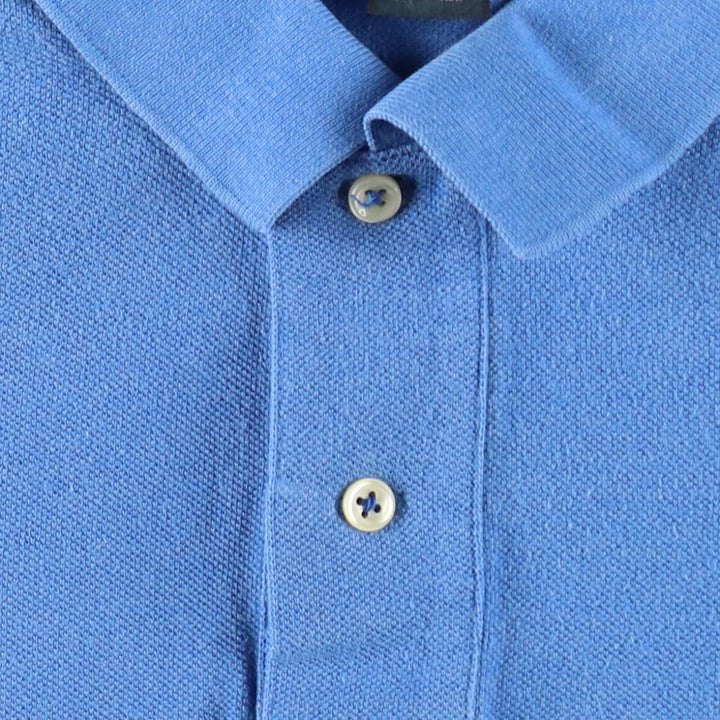 Ralph Lauren POLO by Ralph Lauren short sleeve polo shirt, men's size M cotton blue type Vintage Second Hand