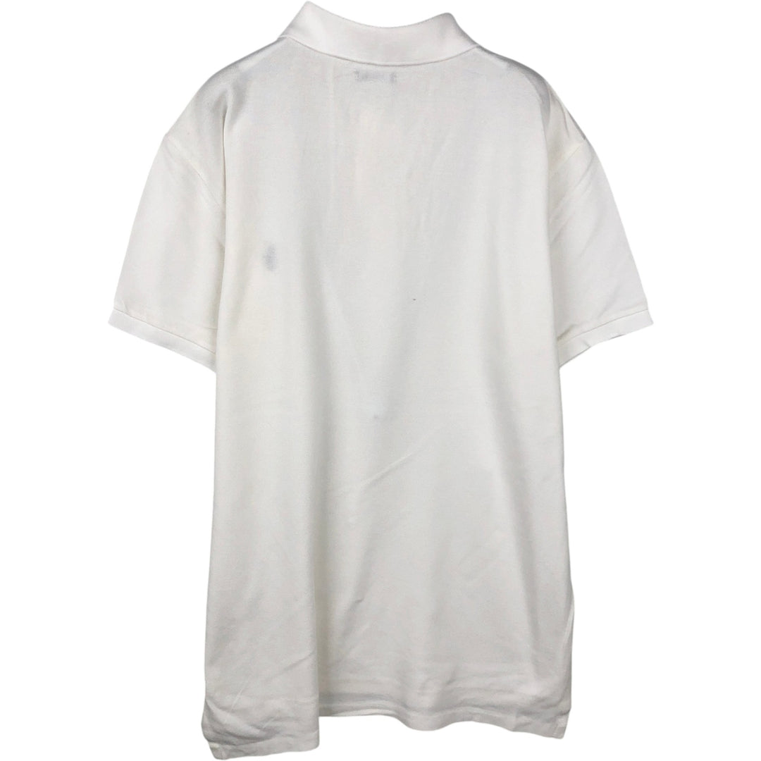 Ralph Lauren POLO by Ralph Lauren CUSTOM FIT short sleeve polo shirt, men's M size Pima Cotton white type Vintage Second Hand