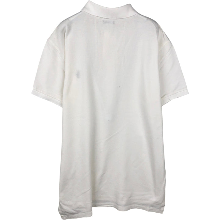 Ralph Lauren POLO by Ralph Lauren CUSTOM FIT short sleeve polo shirt, men's M size Pima Cotton white type Vintage Second Hand