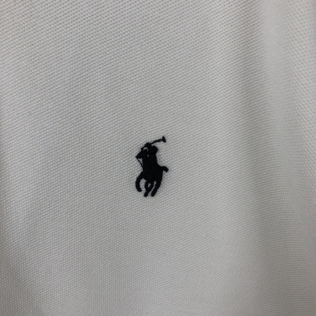 Ralph Lauren POLO by Ralph Lauren CUSTOM FIT short sleeve polo shirt, men's M size Pima Cotton white type Vintage Second Hand