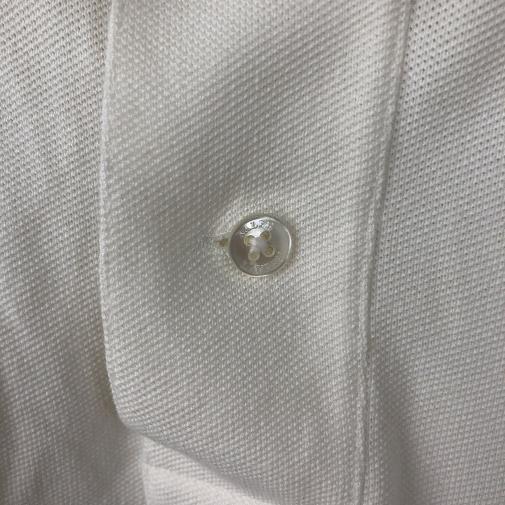 Ralph Lauren POLO by Ralph Lauren CUSTOM FIT short sleeve polo shirt, men's M size Pima Cotton white type Vintage Second Hand