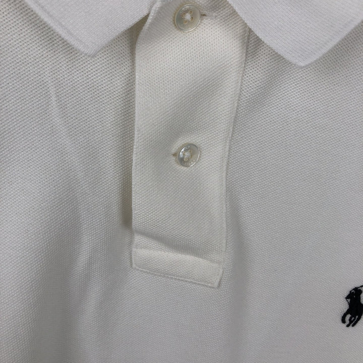 Ralph Lauren POLO by Ralph Lauren CUSTOM FIT short sleeve polo shirt, men's M size Pima Cotton white type Vintage Second Hand
