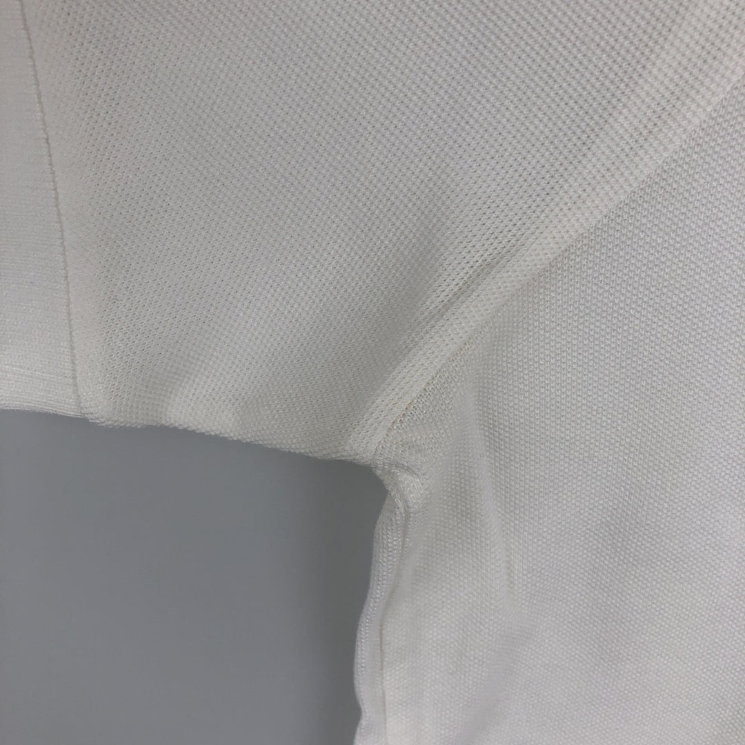 Ralph Lauren POLO by Ralph Lauren CUSTOM FIT short sleeve polo shirt, men's M size Pima Cotton white type Vintage Second Hand