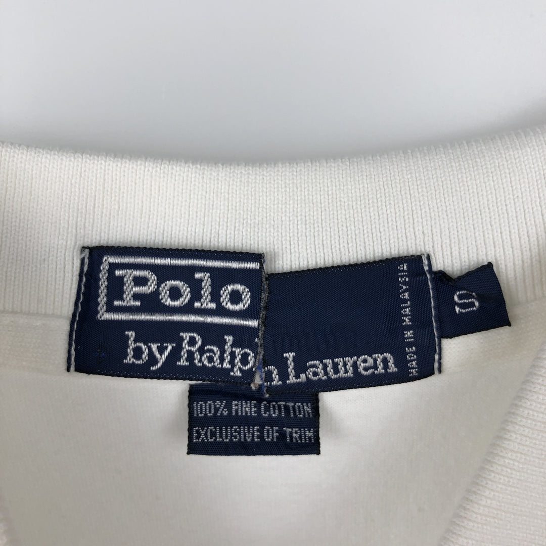 Ralph Lauren POLO by Ralph Lauren short sleeve polo shirt, size S for men cotton white type Vintage Second Hand
