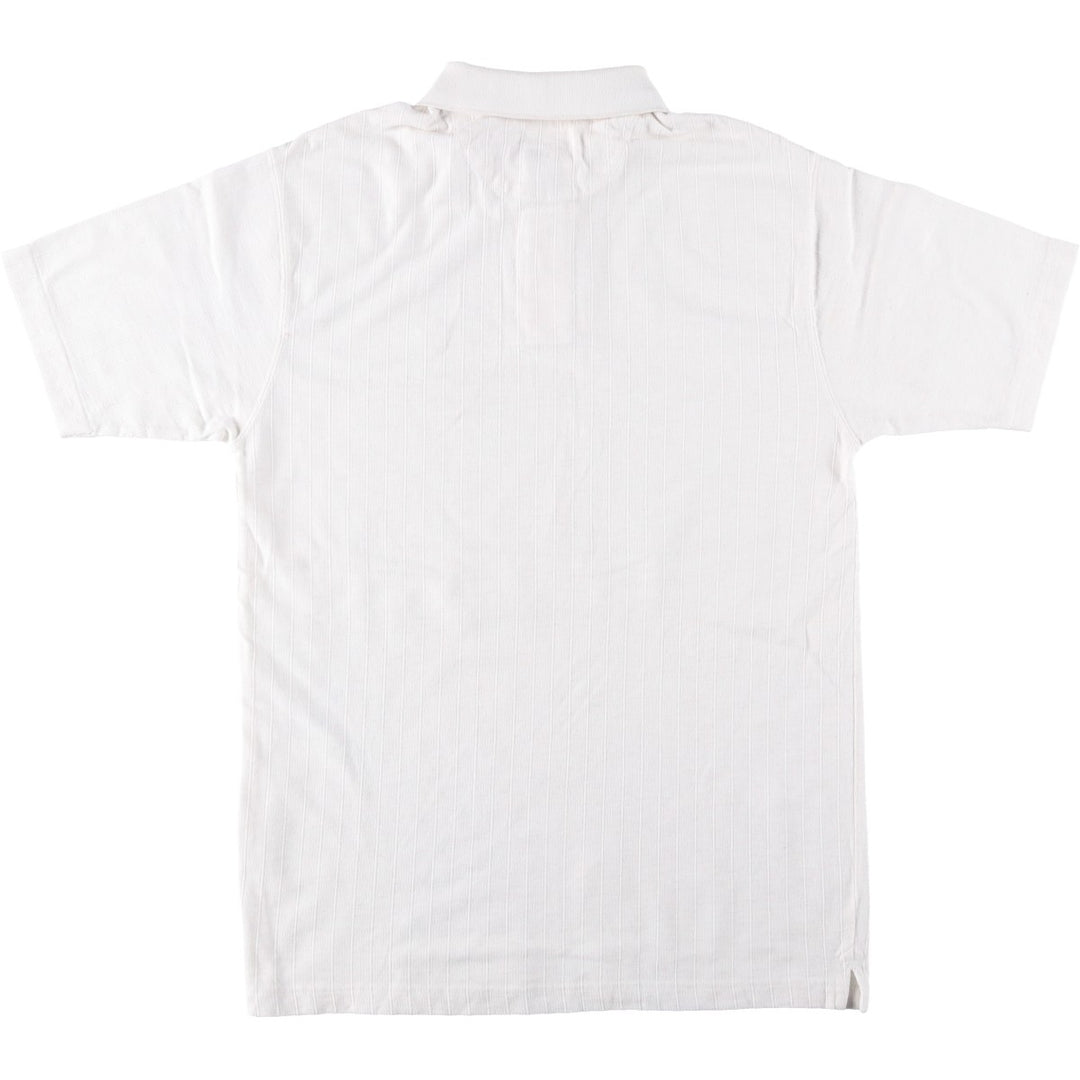 Ralph Lauren CHAPS Short-Sleeve Polo Shirt, Men's Size S (approx.) cotton white type Vintage Second Hand