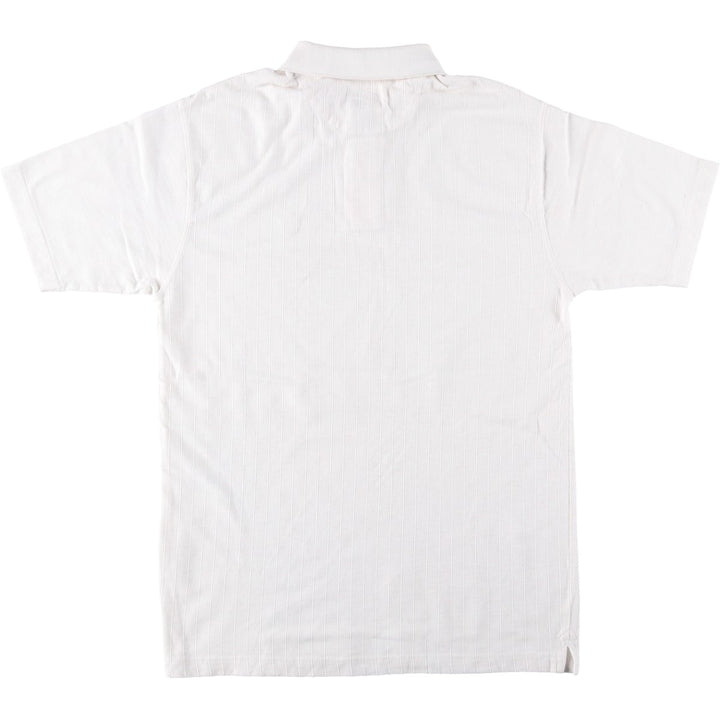 Ralph Lauren CHAPS Short-Sleeve Polo Shirt, Men's Size S (approx.) cotton white type Vintage Second Hand